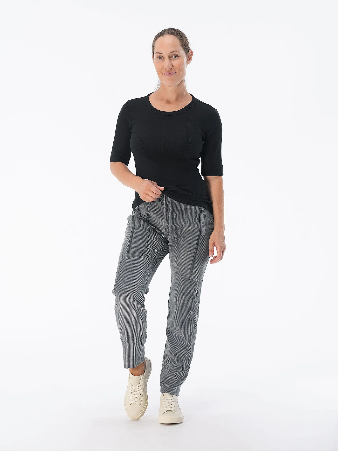 OPUS | T-Shirt SUSTAFA | schwarz